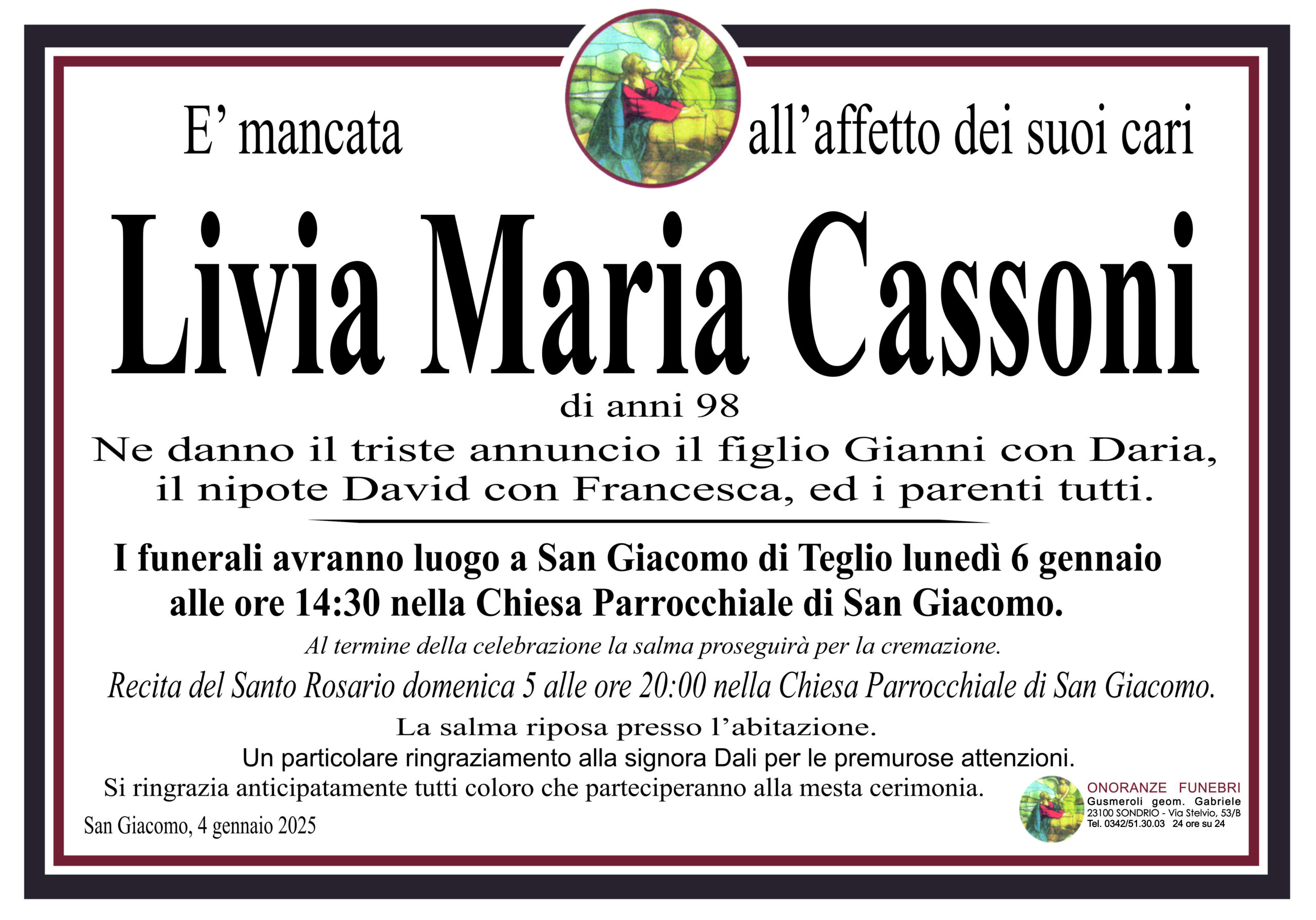 Cassoni Livia Maria